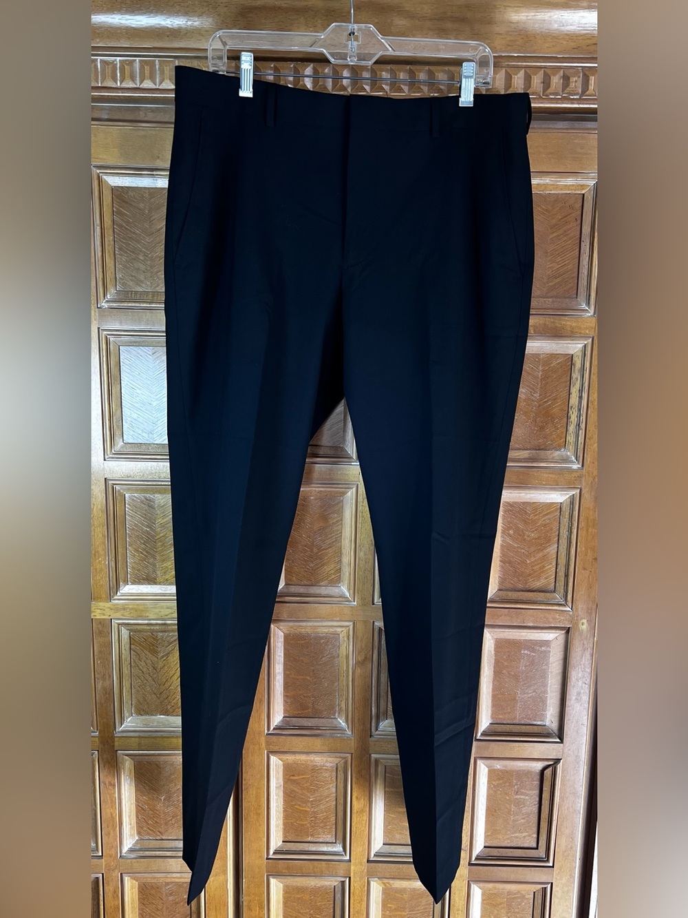 J. Ferrar Men’s Black Slim Fit Dress Pants Trousers 36x32
